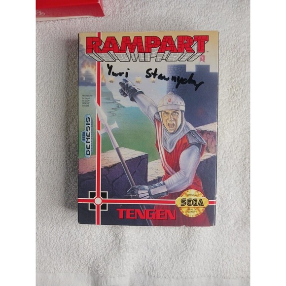 Rampart (Sega Genesis 1992) Cardboard Box Version - CIB Complete With Manual - Picture 6 of 11